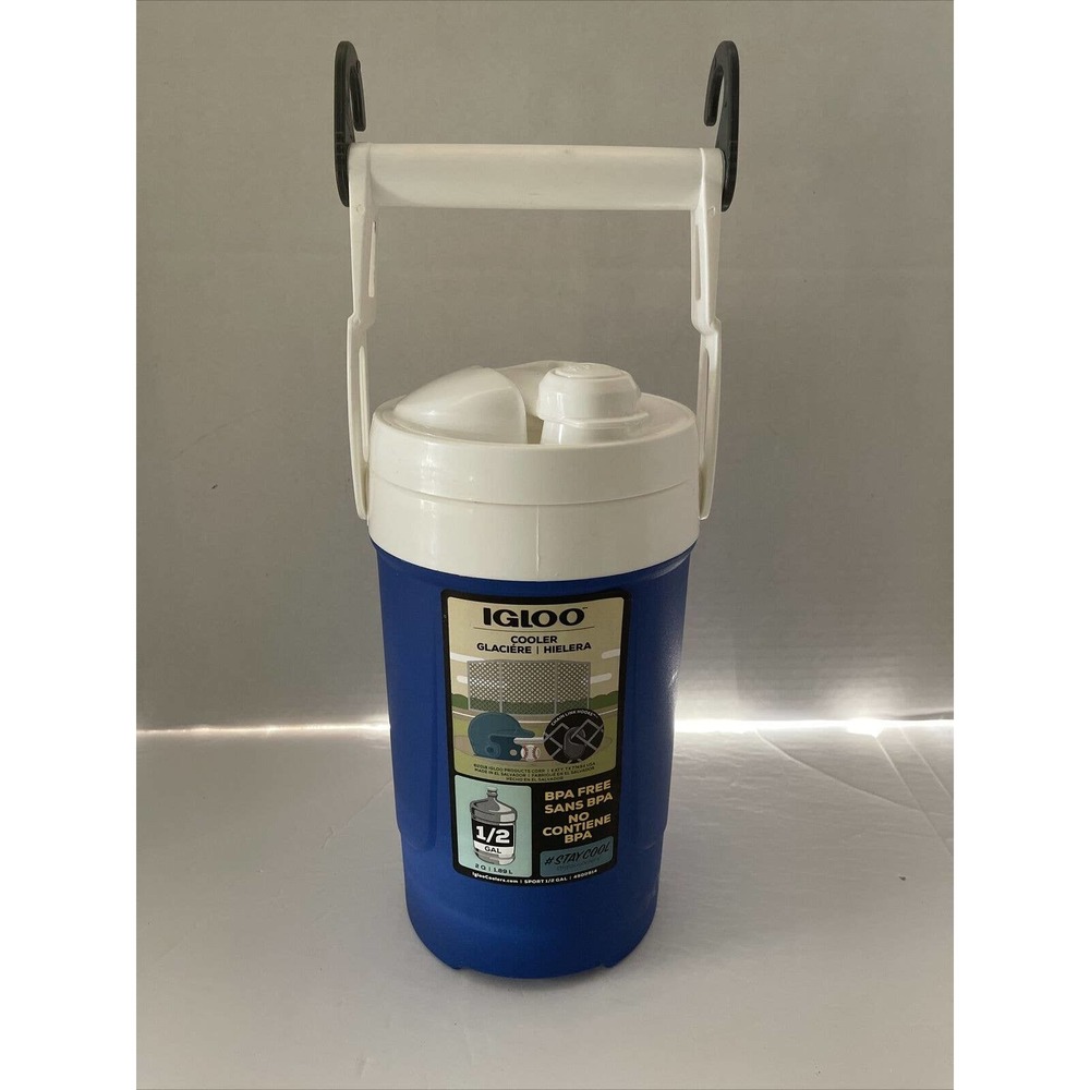 IGLOO 41178 Sport Jug With Hanging Links, Blue & White, 1/2-Gallon - Quantity 1